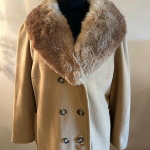 Vintage Michelle fur collar jacket